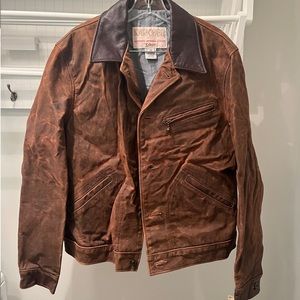 Schott NYC Nubuck Cowhide Mechanic’s Jacket size M